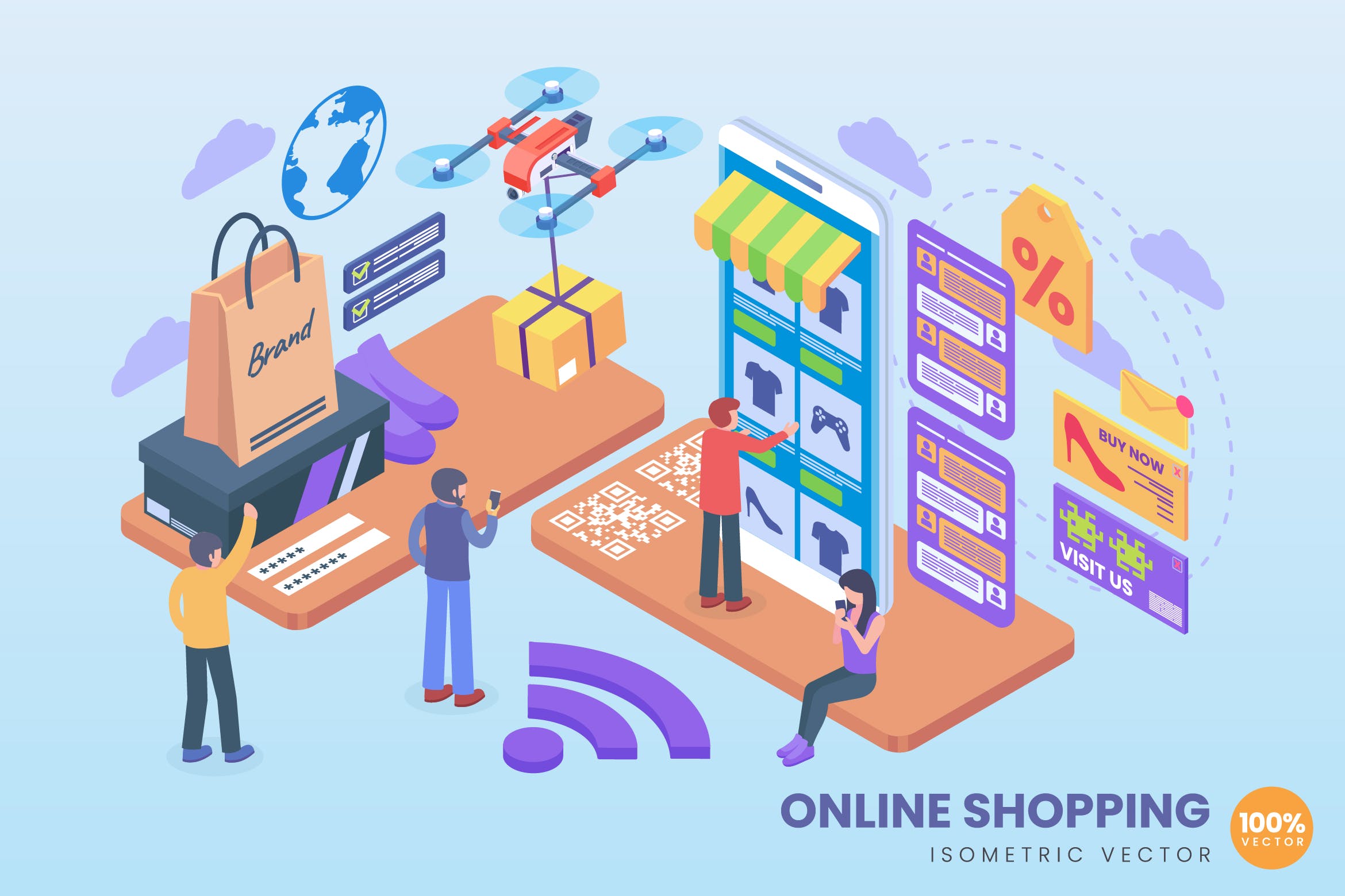 网上购物与电子商务 距离、蚂蚁、素材与代理的精选概念解析